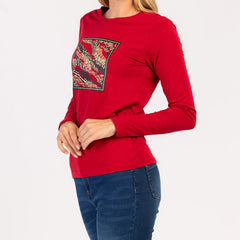 LUMA - DÁMSKE TRIČKO S DLHÝM RUKÁVOM ZO 100 % BAVLNY