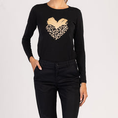 LUMA - DÁMSKE TRIČKO S DLHÝM RUKÁVOM ZO 100 % BAVLNY