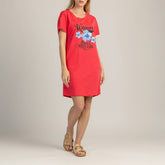 DÁMSKE ŠATY S KRÁTKYM RUKÁVOM, 100% BAVLNA - TROPICA