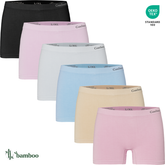 BAMBOOSOFT™ – 6-V-1 BEZŠVAJOVÁ BAMBUSOVÁ SPODNÁ BIELIZEŇ (SADA 6 KS) - 2,49 € za ks