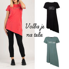 DÁMSKA KRÁTKA TUNIKA 100% BAVLNA - COMFINA