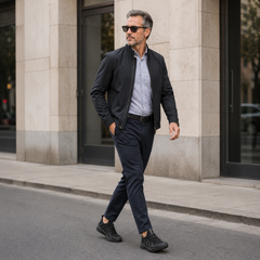 WORKSTYLE™ - PÁNSKE TENISKY ĽAHKÉ A PRIEDUŠNÉ, BEZ ŠNÚROK