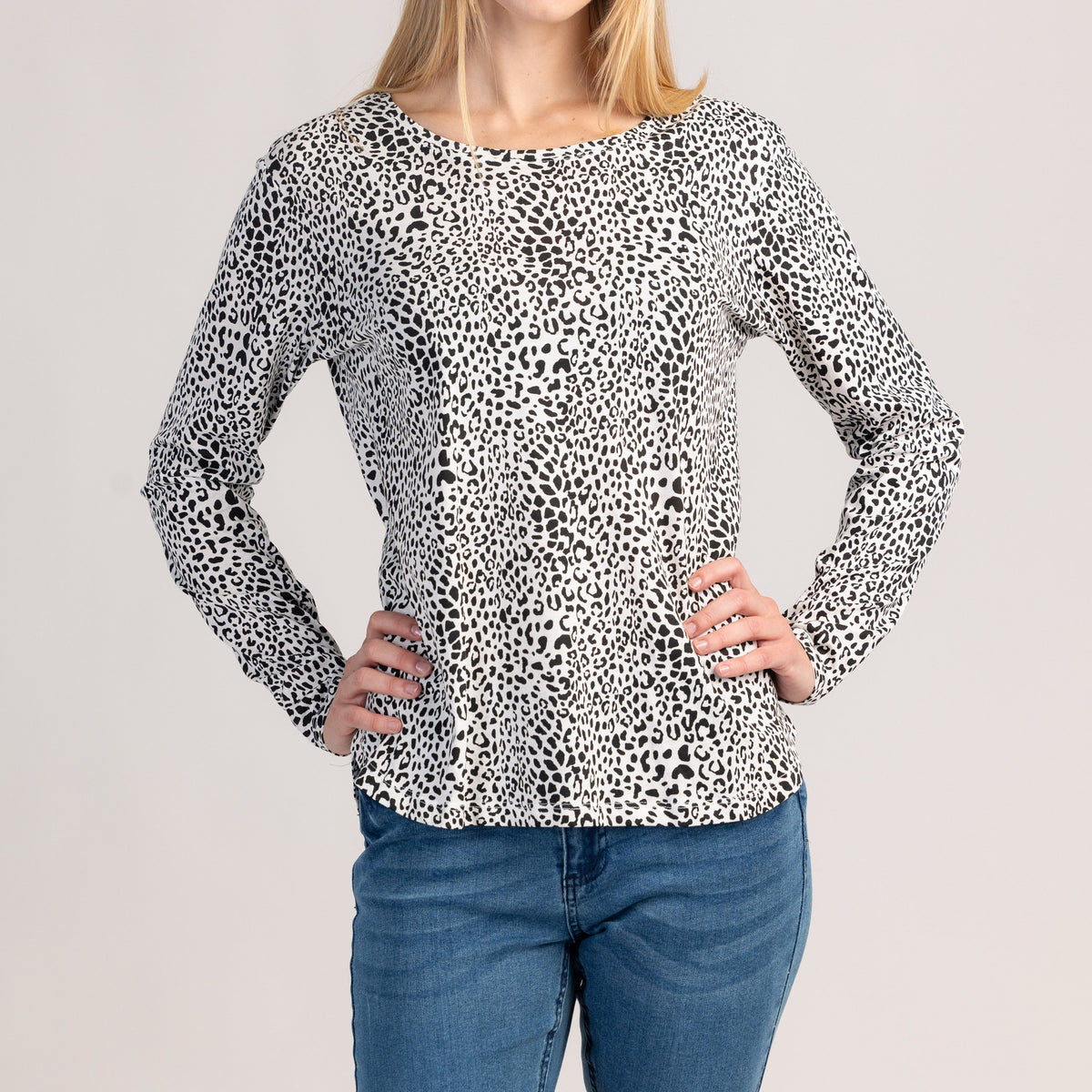 VIVA - DÁMSKE TRIČKO S DLHÝM RUKÁVOM ZO 100 % BAVLNY