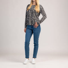 VIVA - DÁMSKE TRIČKO S DLHÝM RUKÁVOM ZO 100 % BAVLNY