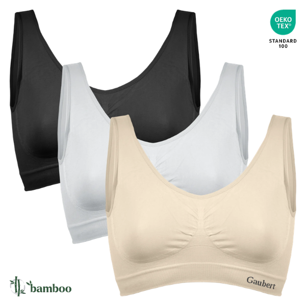 BAMBOOFLEX™ – BEZŠVAJOVÁ VYPRAŠOVANÁ PODPRSENKA (SADA 3 KS) - 4,99 € za ks