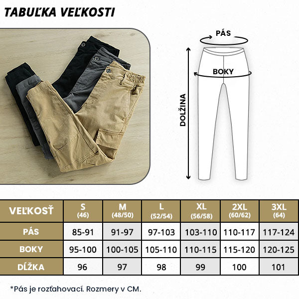 GEARFLEX™ – PÁNSKE CARGO NOHAVICE